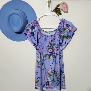 NWOT Purple & Pink Floral Top womens small made in the usa Loveshackfancy vibes